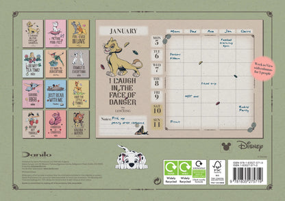 Disney Heritage WTV Planner A4 Calendar 2026