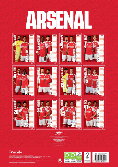 Arsenal A3 Calendar 2026
