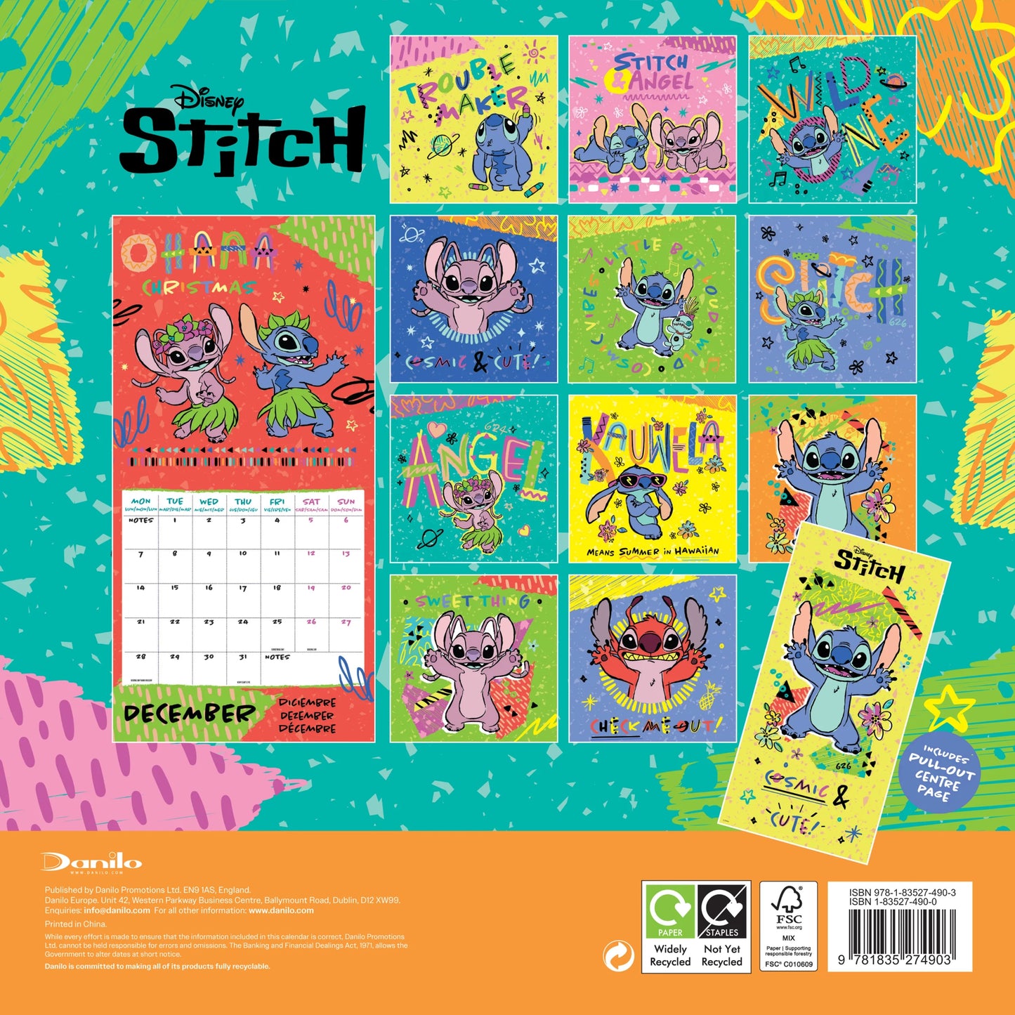 Stitch Wall Calendar 2026