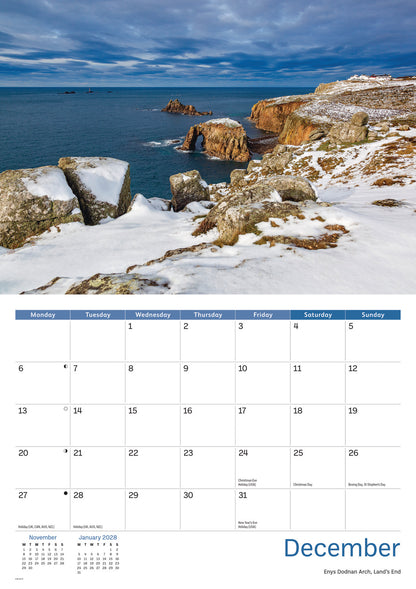 West Cornwall A4 Calendar 2027