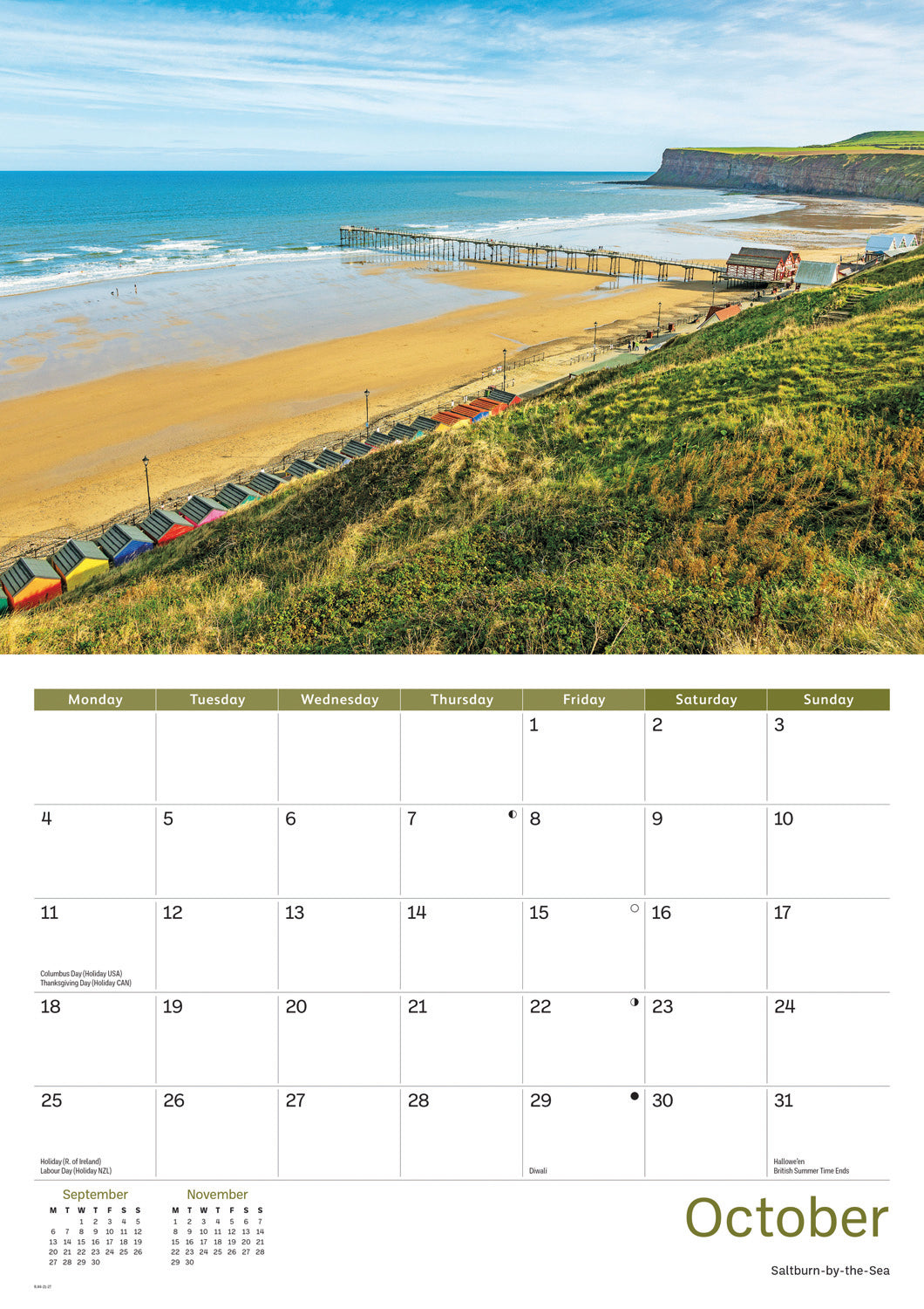 Yorkshire Coast A4 Calendar 2027