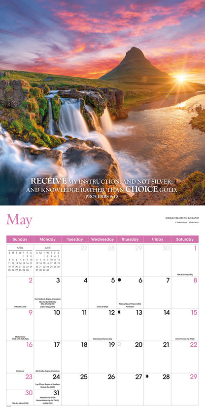 Bible Verses Wall Calendar 2027