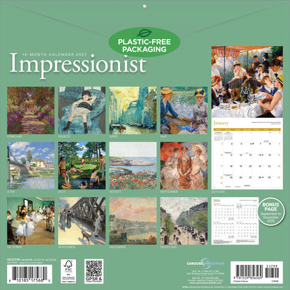 Impressionist Wall Calendar 2027