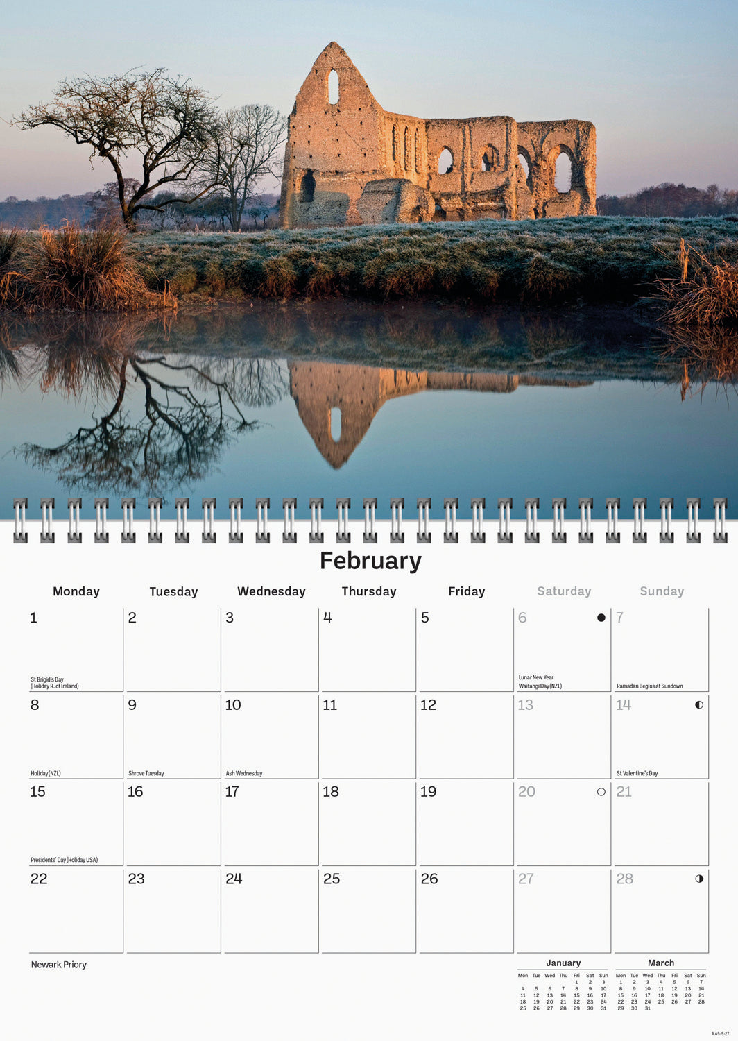 Surrey A5 Calendar 2027