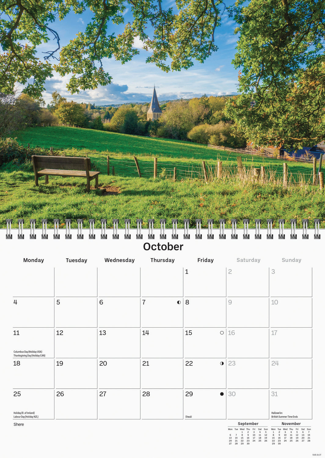 Surrey A5 Calendar 2027