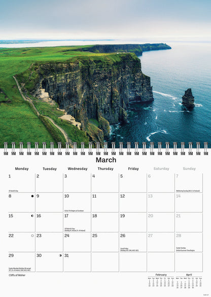 Ireland Eire A5 Calendar 2027