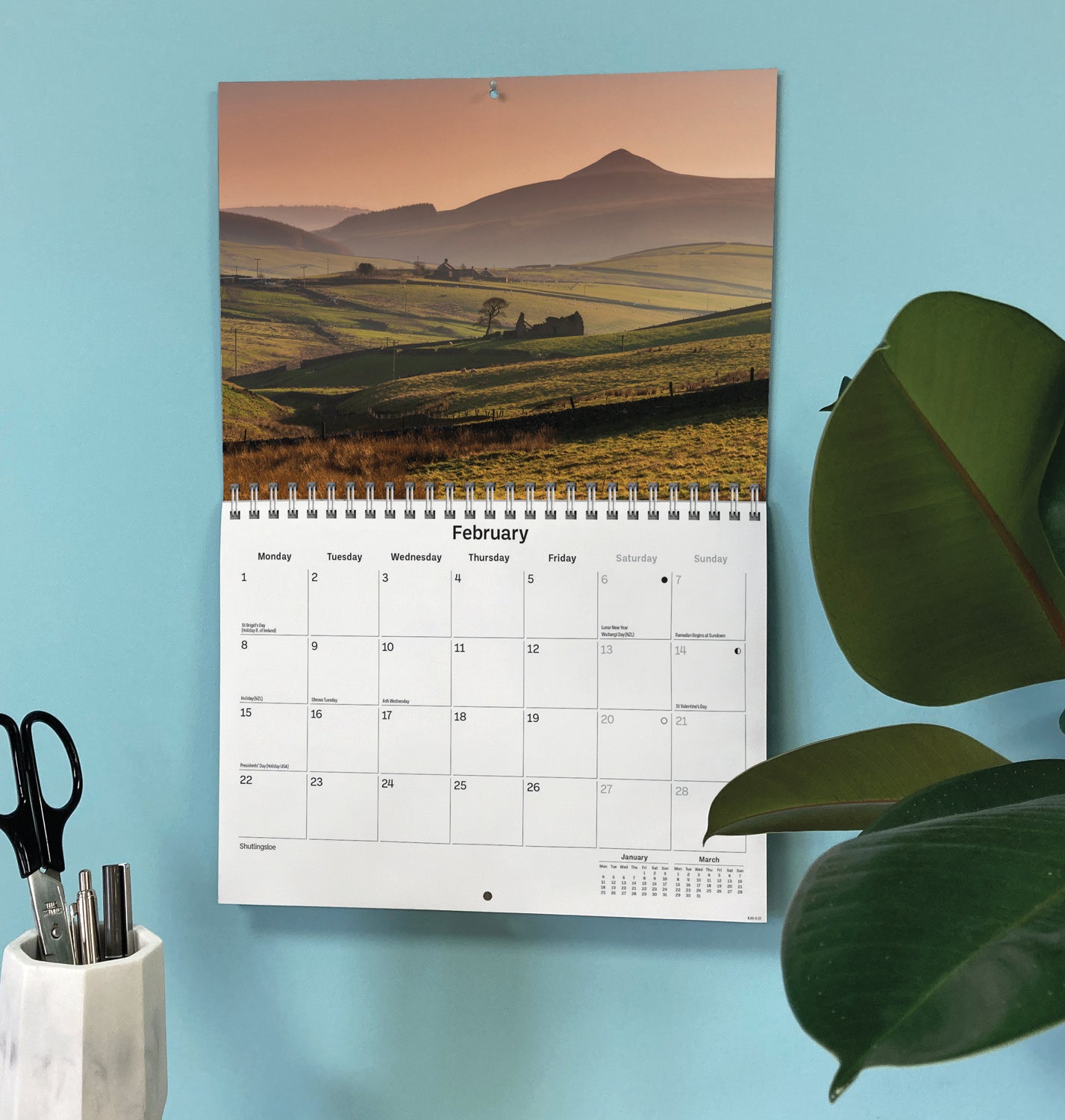 Cheshire A5 Calendar 2027