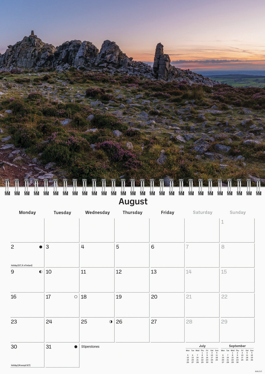 Shropshire A5 Calendar 2027