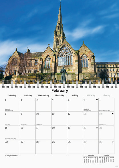 Newcastle A5 Calendar 2027