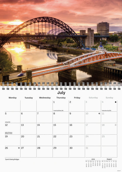 Newcastle A5 Calendar 2027