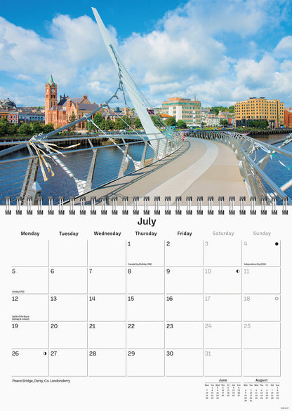 Northern Ireland A5 Calendar 2027