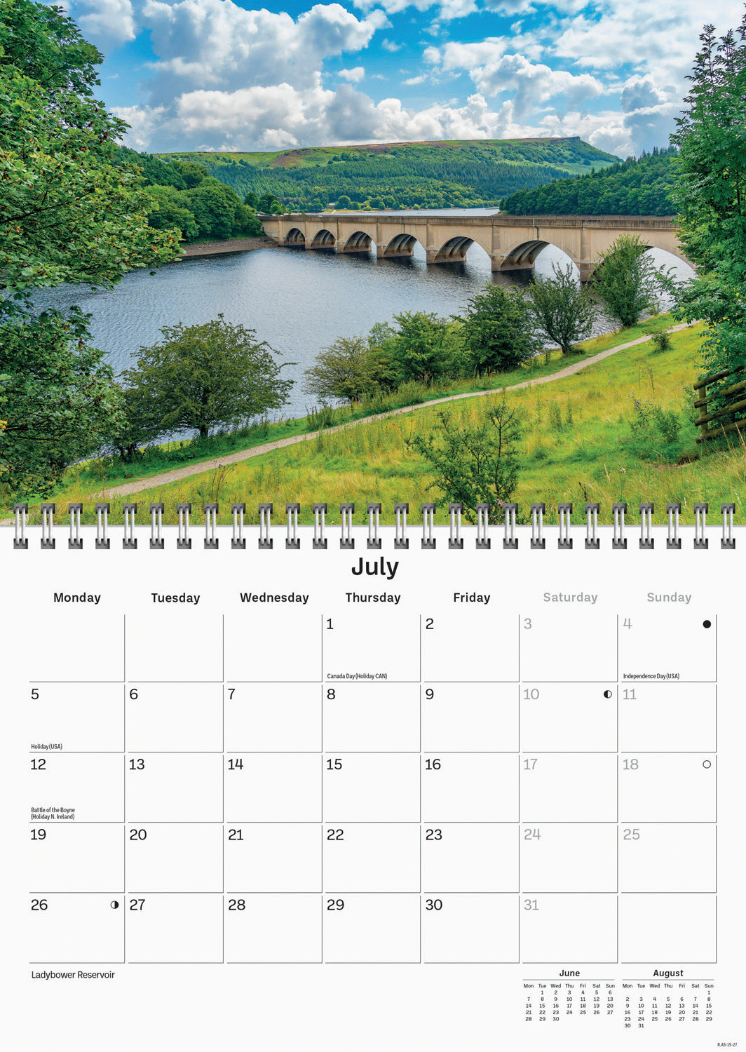 Derbyshire A5 Calendar 2027