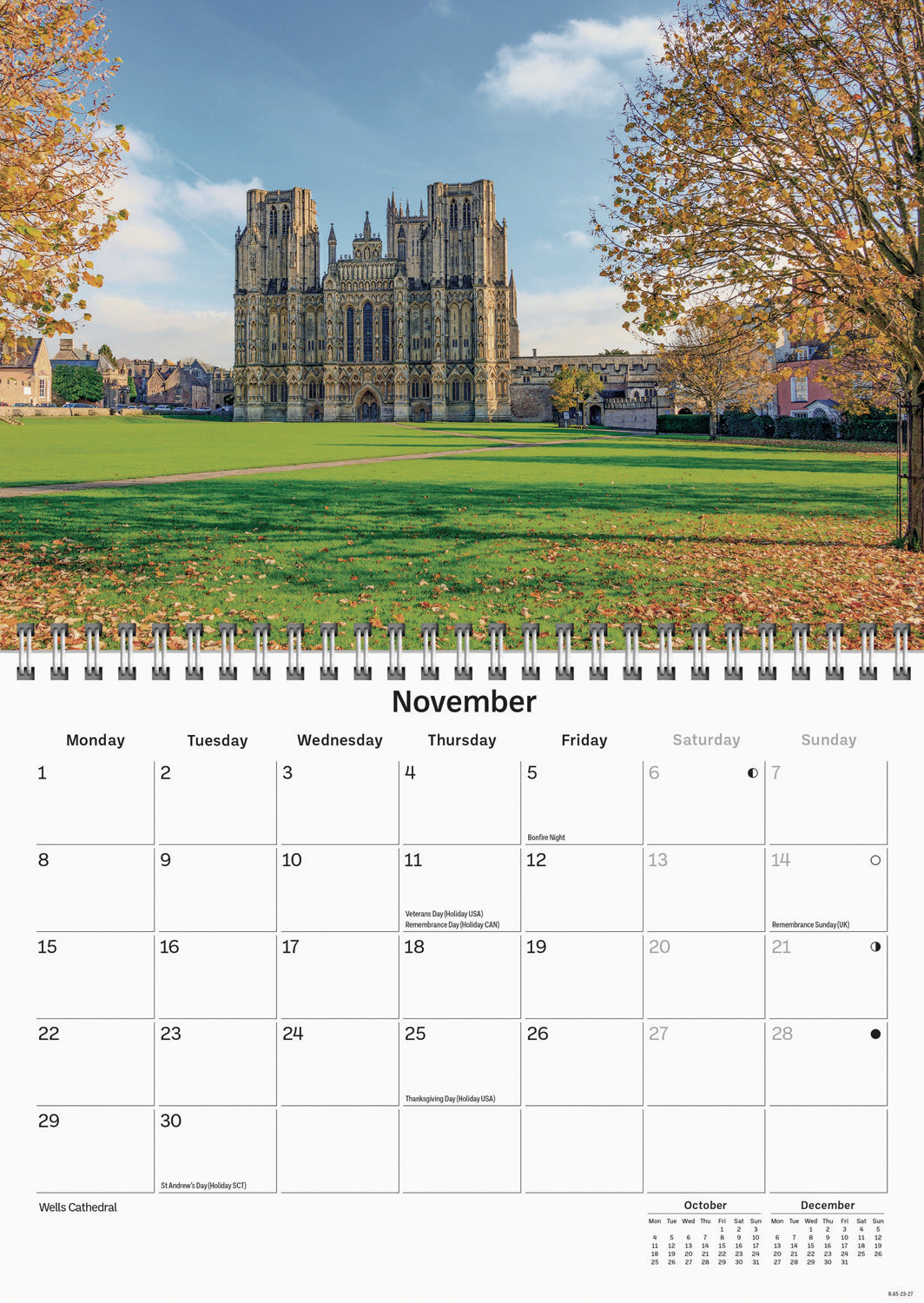 Somerset A5 Calendar 2027