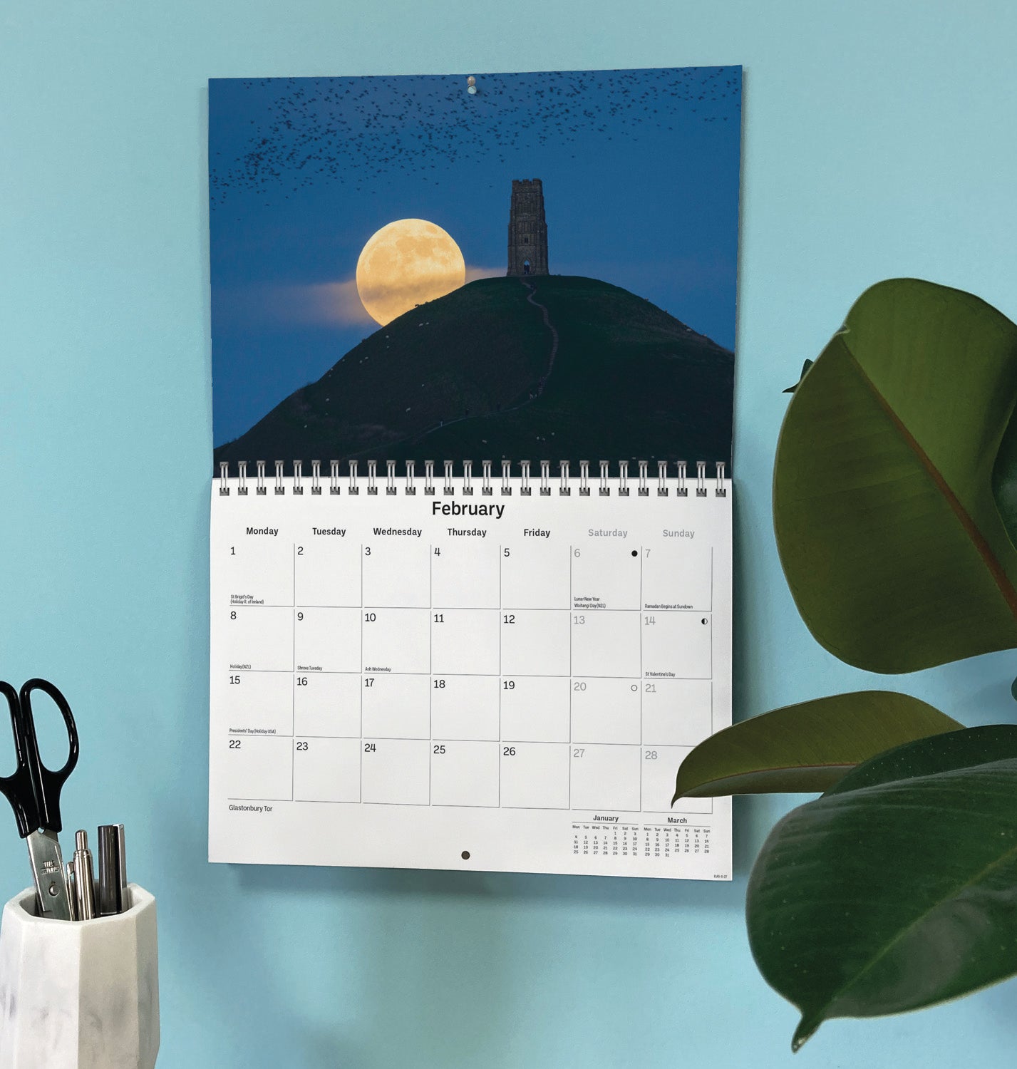 Somerset A5 Calendar 2027