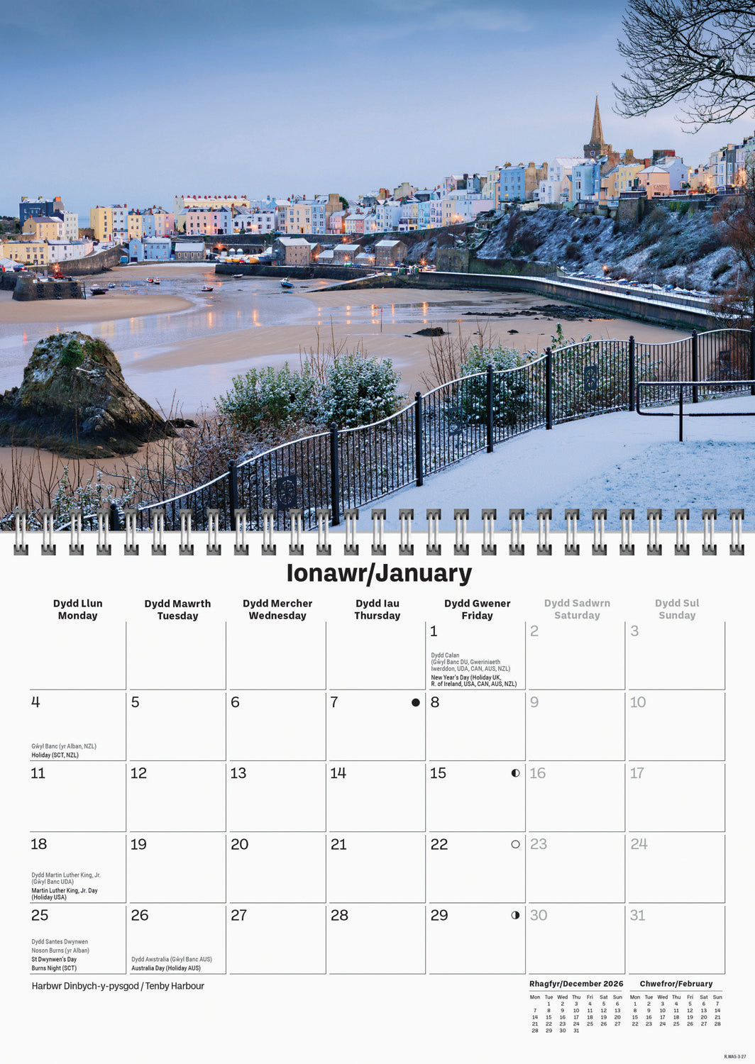 South Wales A5 Calendar 2027