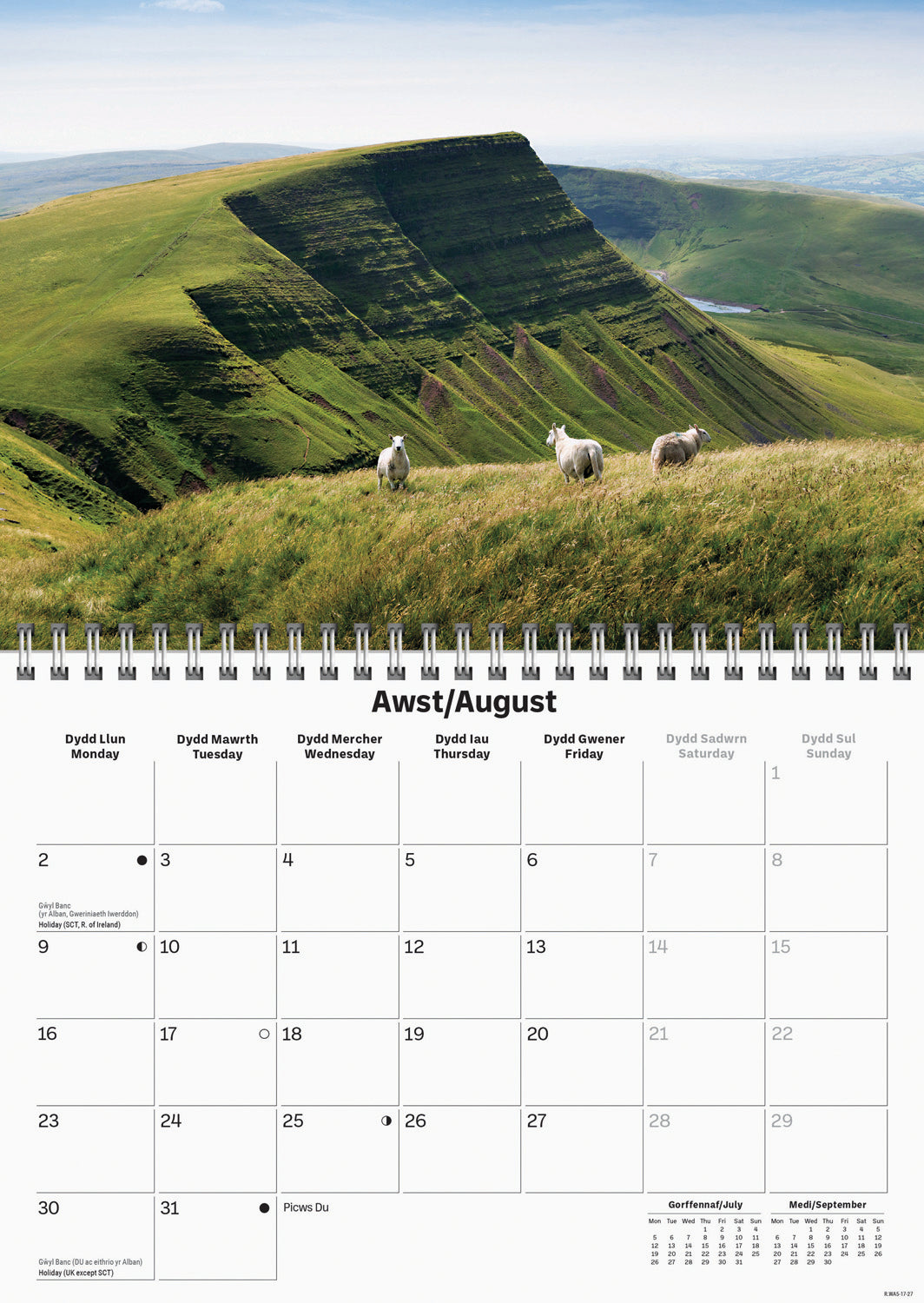 South Wales A5 Calendar 2027