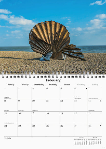 Suffolk A5 Calendar 2027