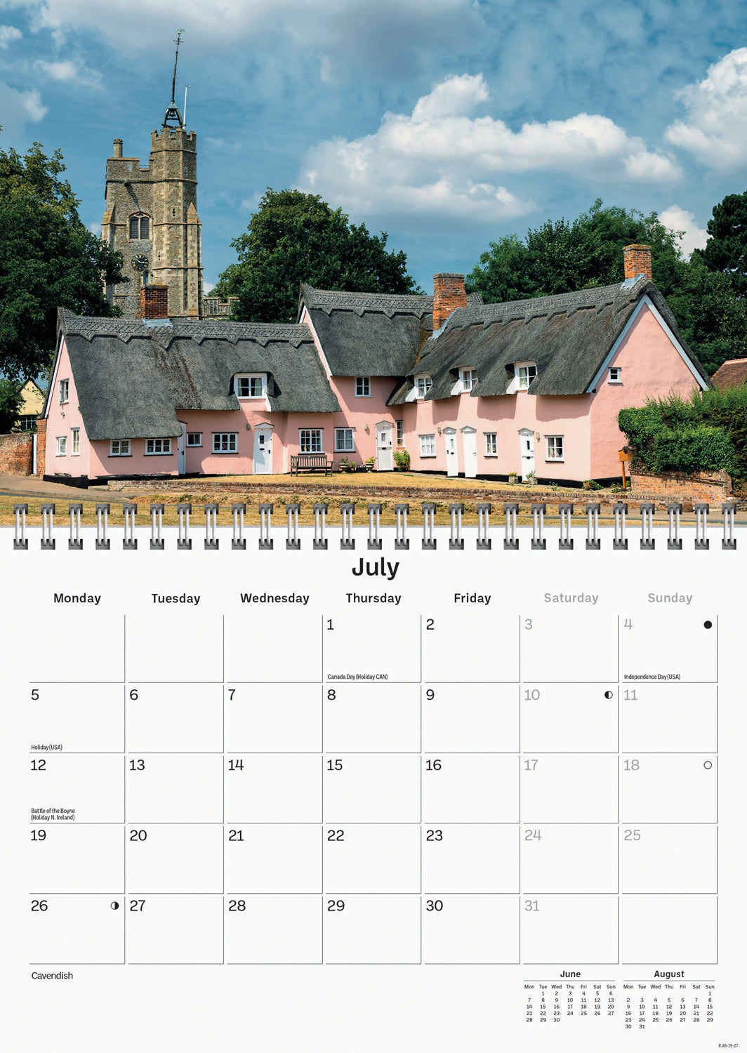 Suffolk A5 Calendar 2027