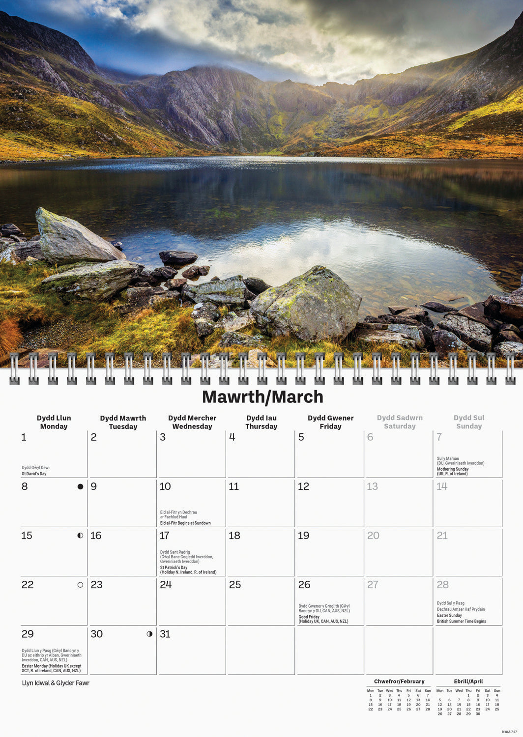 Snowdonia A5 Calendar 2027
