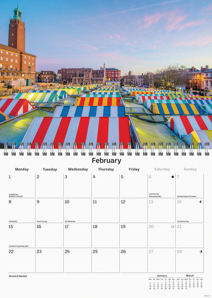 Norwich A5 Calendar 2027