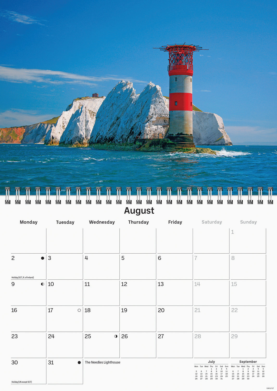 Isle of Wight A5 Calendar 2027