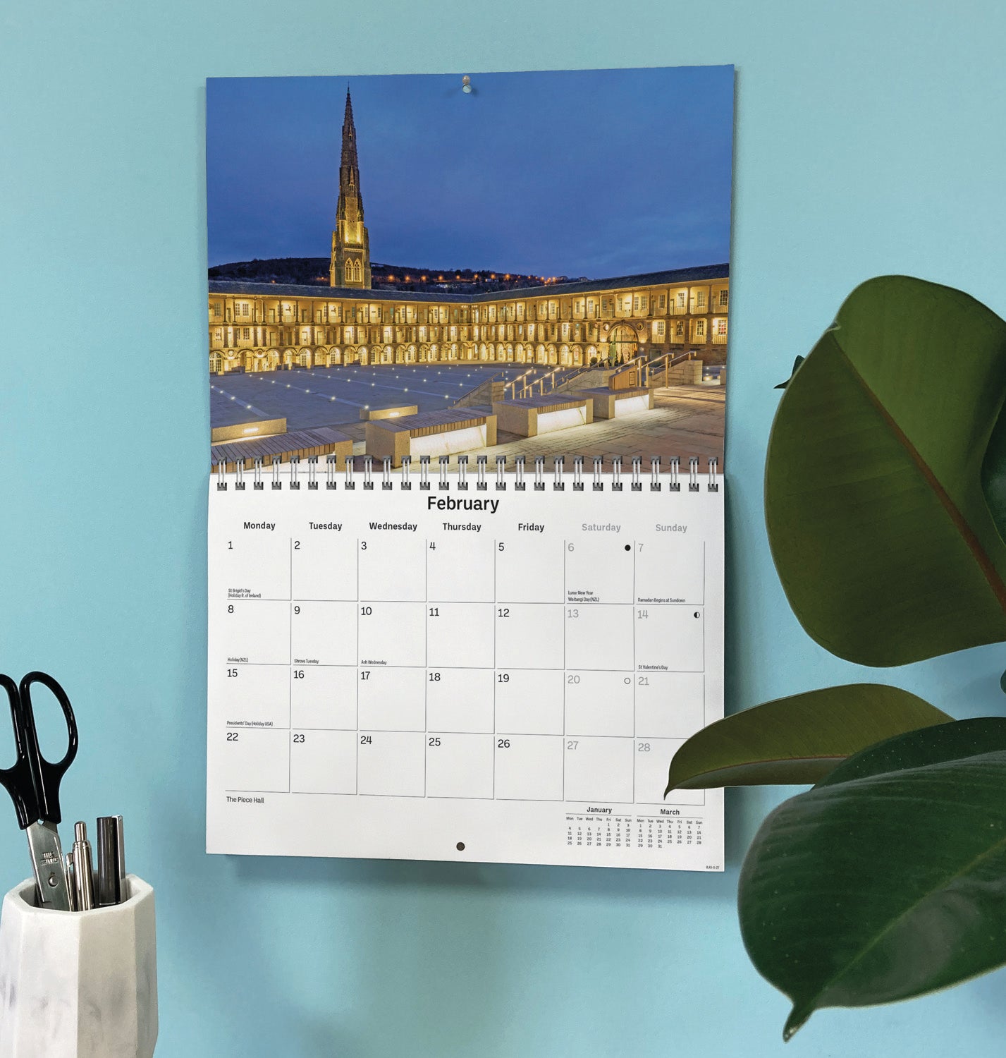 West Yorkshire A5 Calendar 2027