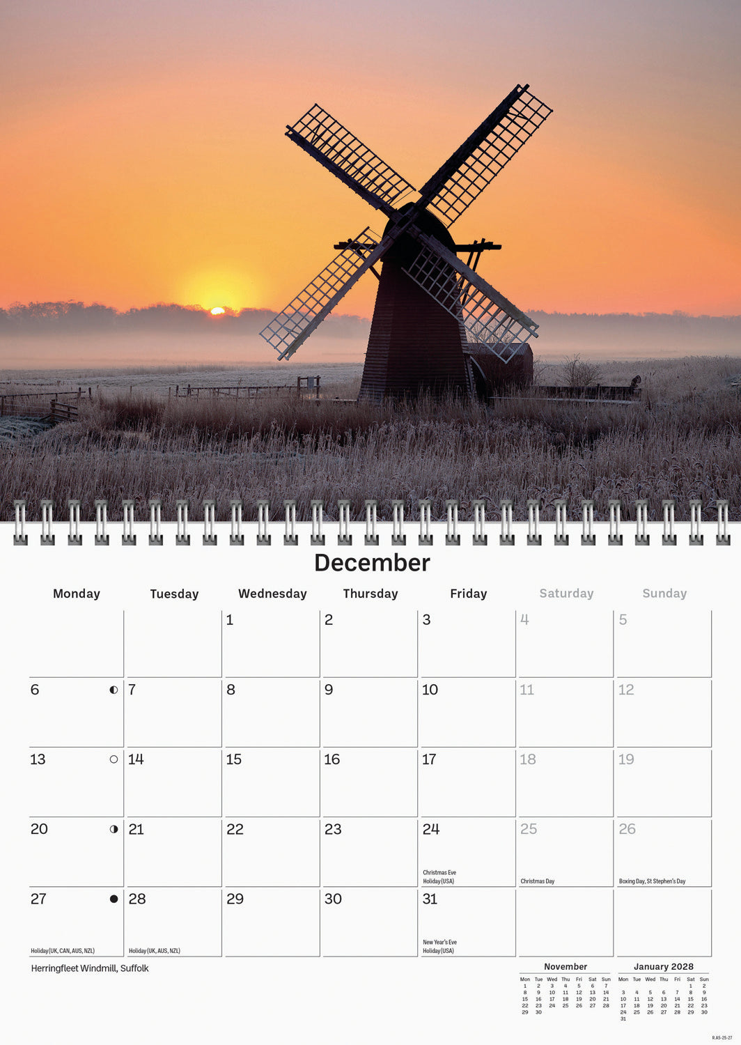 East Anglia A5 Calendar 2027