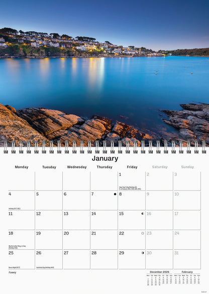 Cornish Riviera A5 Calendar 2027