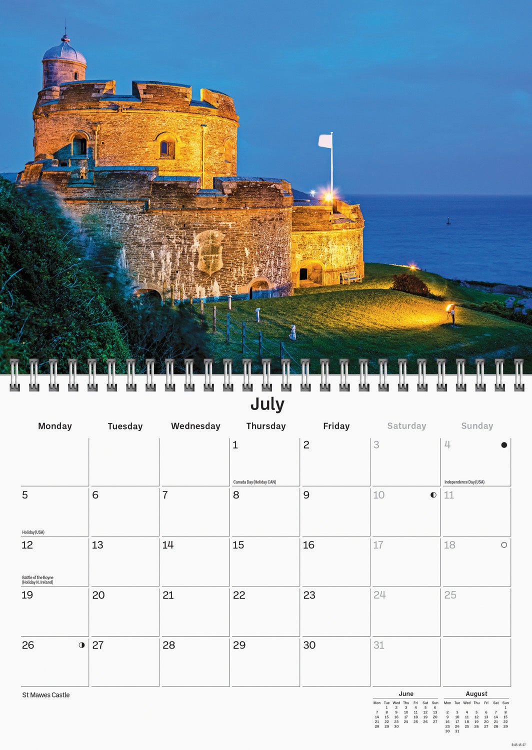 Cornish Riviera A5 Calendar 2027
