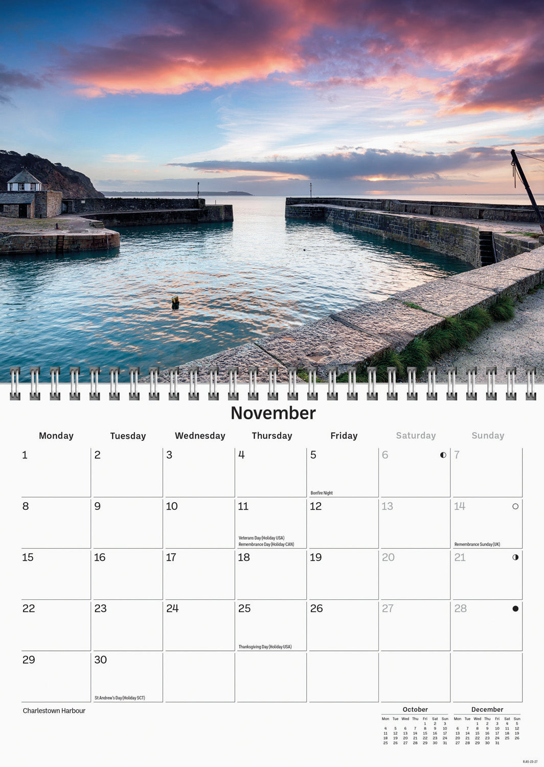 Cornish Riviera A5 Calendar 2027