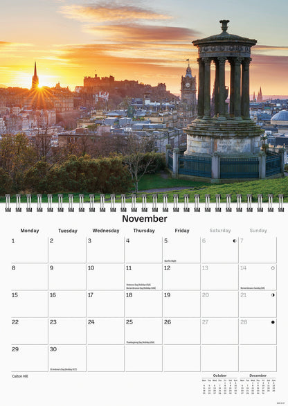Edinburgh A5 Calendar 2027