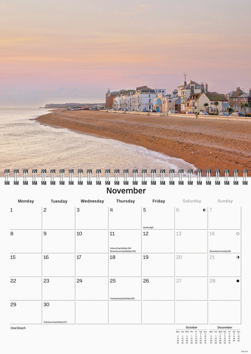 Kent A5 Calendar 2027