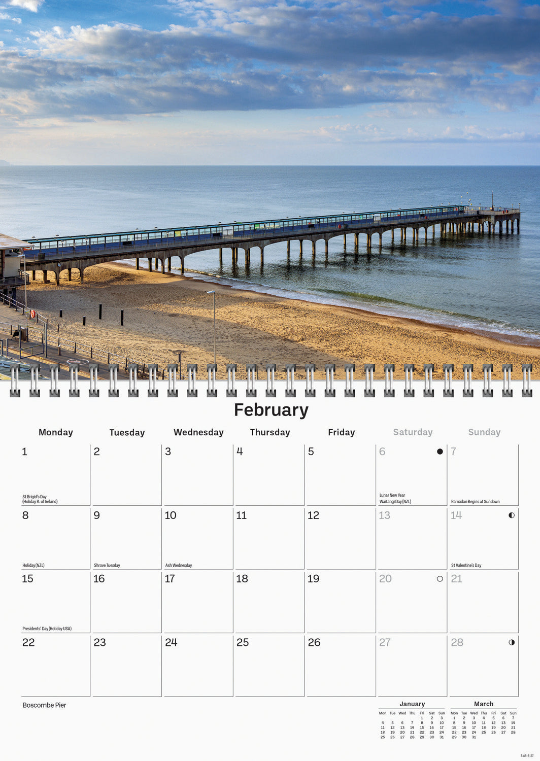 Dorset A5 Calendar 2027