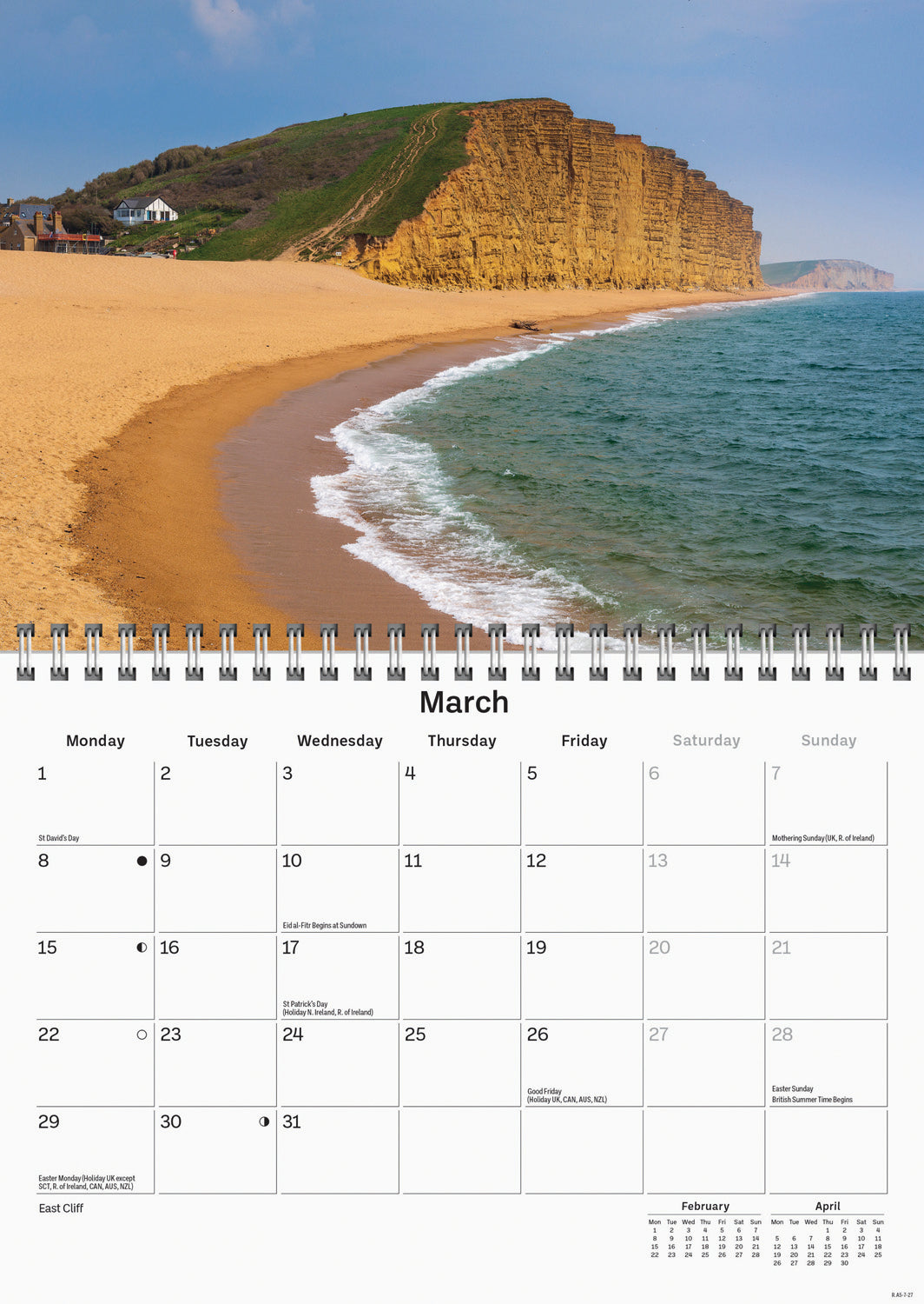 West Country A5 Calendar 2027