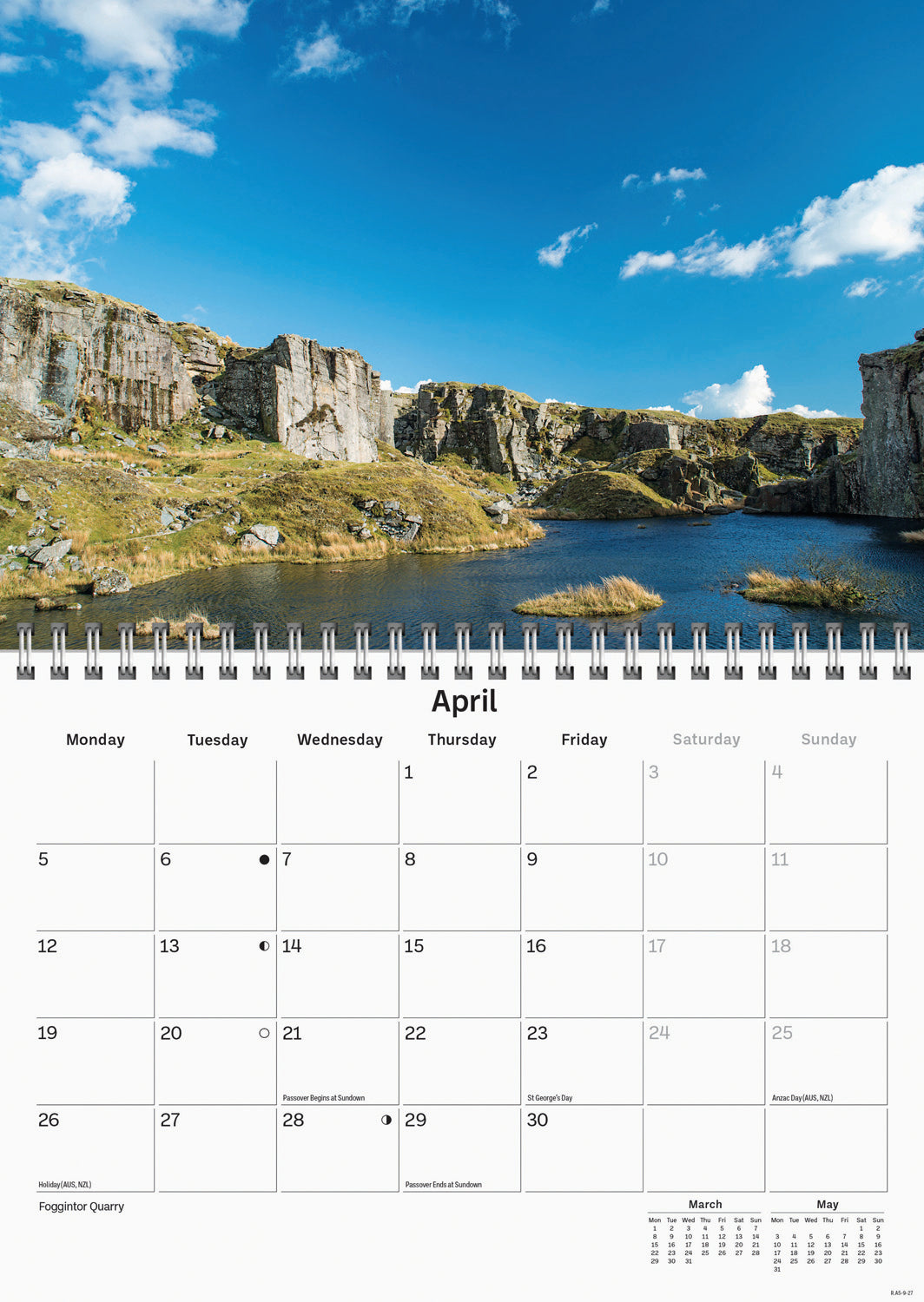 Devon A5 Calendar 2027