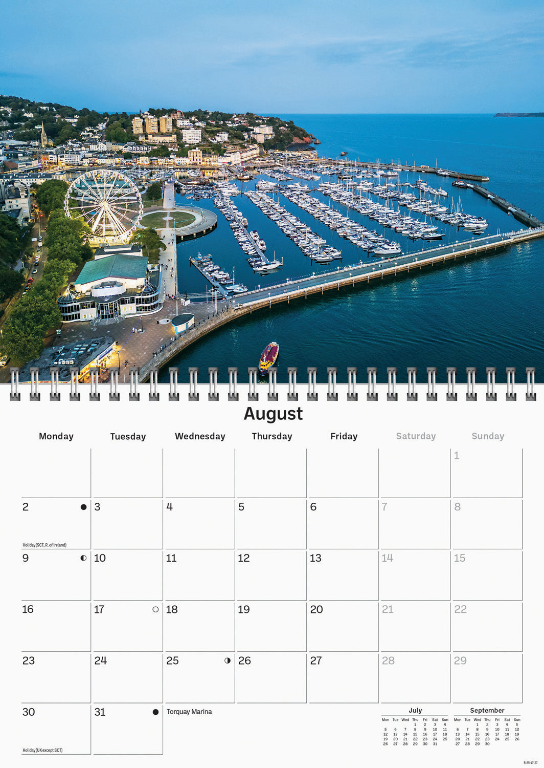 Devon A5 Calendar 2027