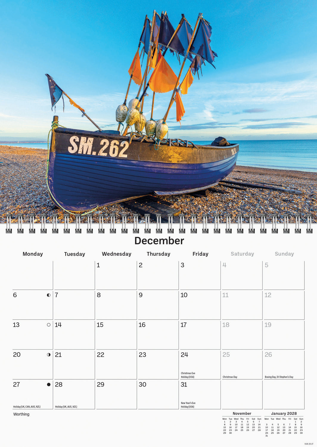 Sussex A5 Calendar 2027