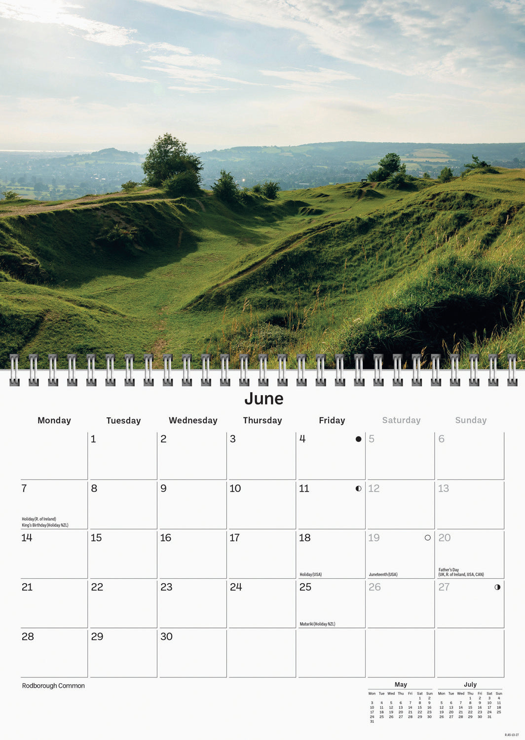 Cotswolds A5 Calendar 2027