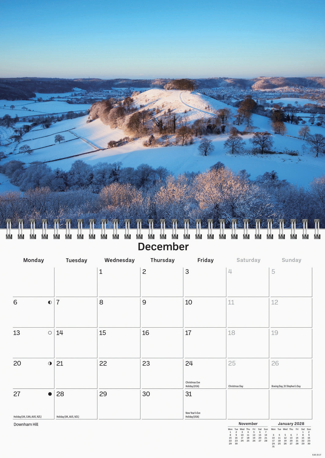 Cotswolds A5 Calendar 2027