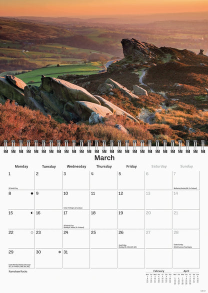 Peak District A5 Calendar 2027