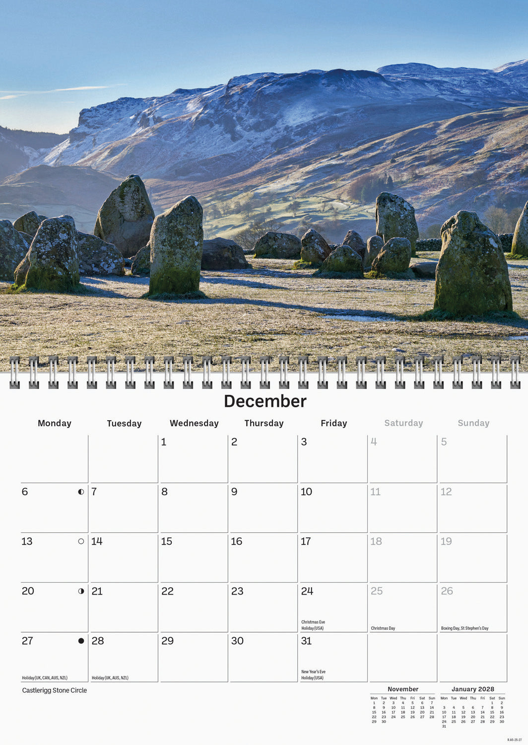 Lake District A5 Calendar 2027