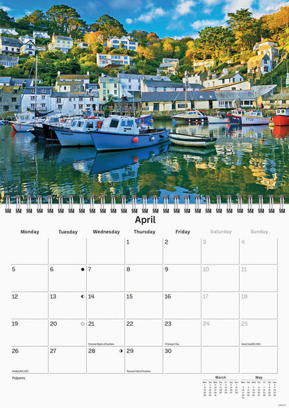 Cornwall A5 Calendar 2027