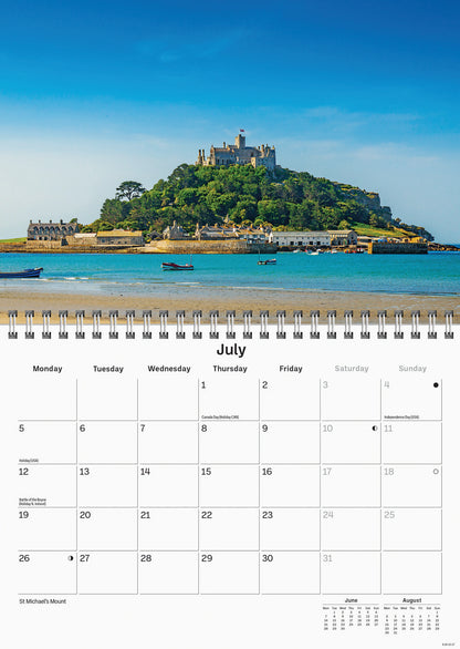 Cornwall A5 Calendar 2027