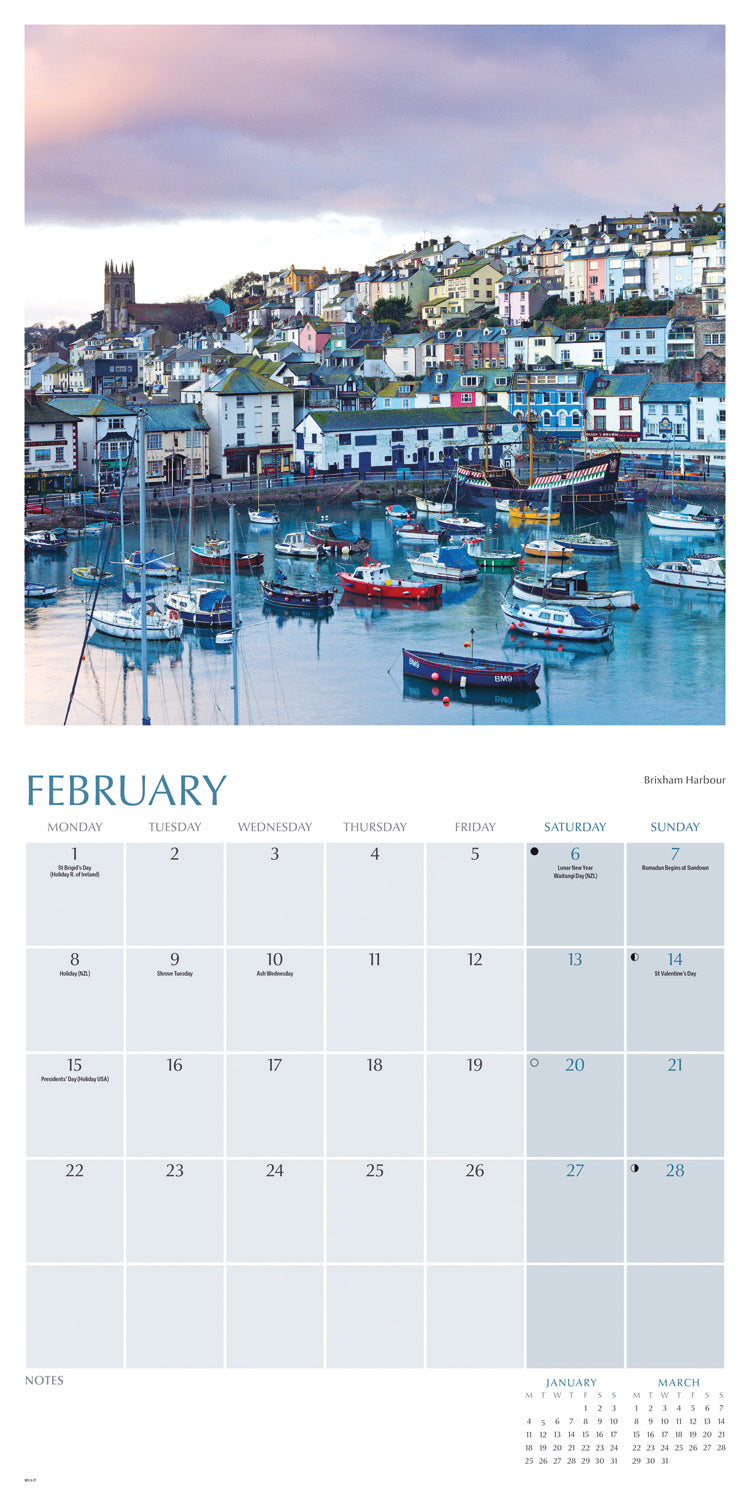 Beauty of Devon Wall Calendar 2027