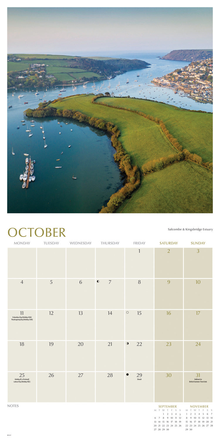 Beauty of Devon Wall Calendar 2027