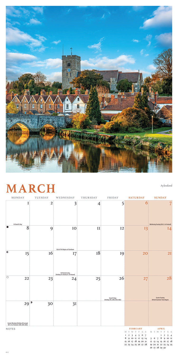 Kent Wall Calendar 2027
