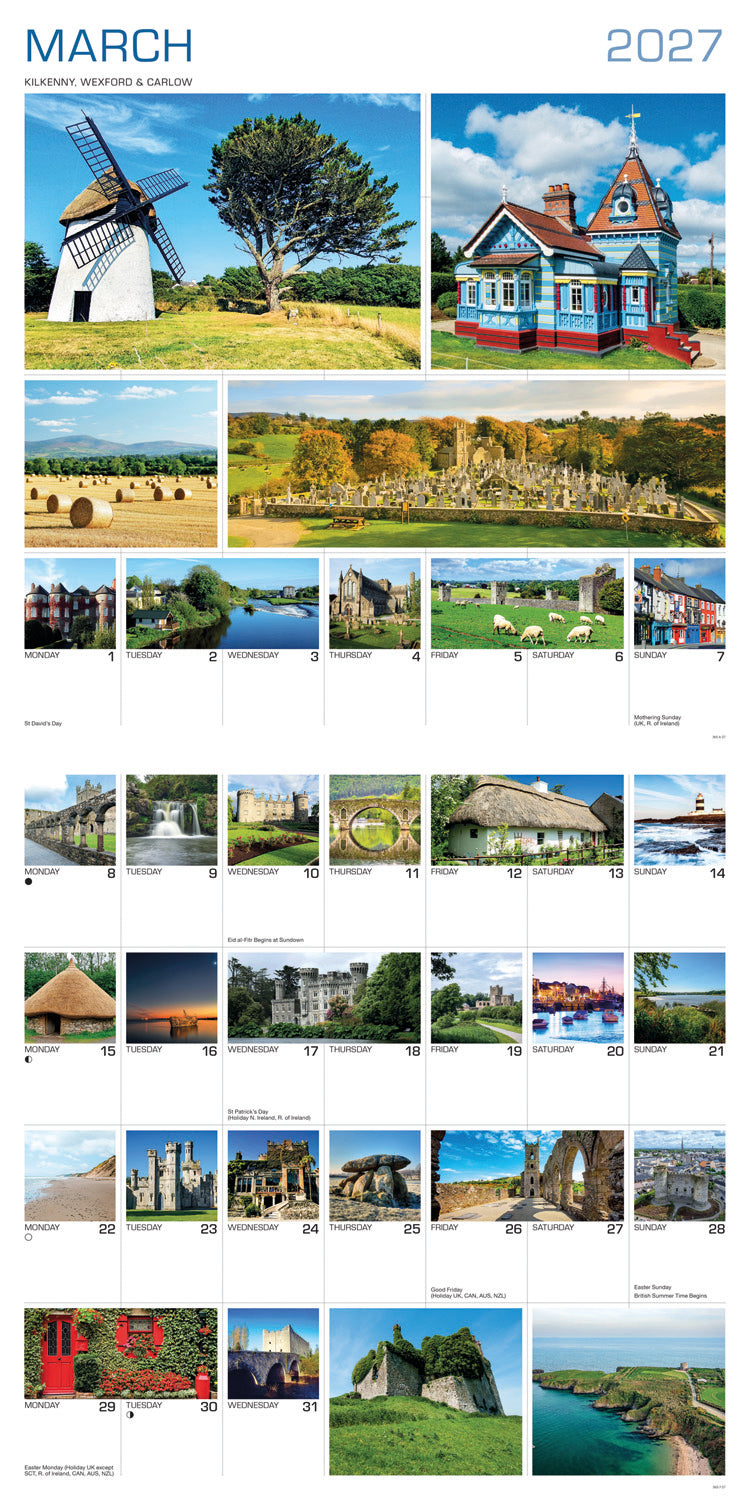 Around Ireland Wall Calendar 2027
