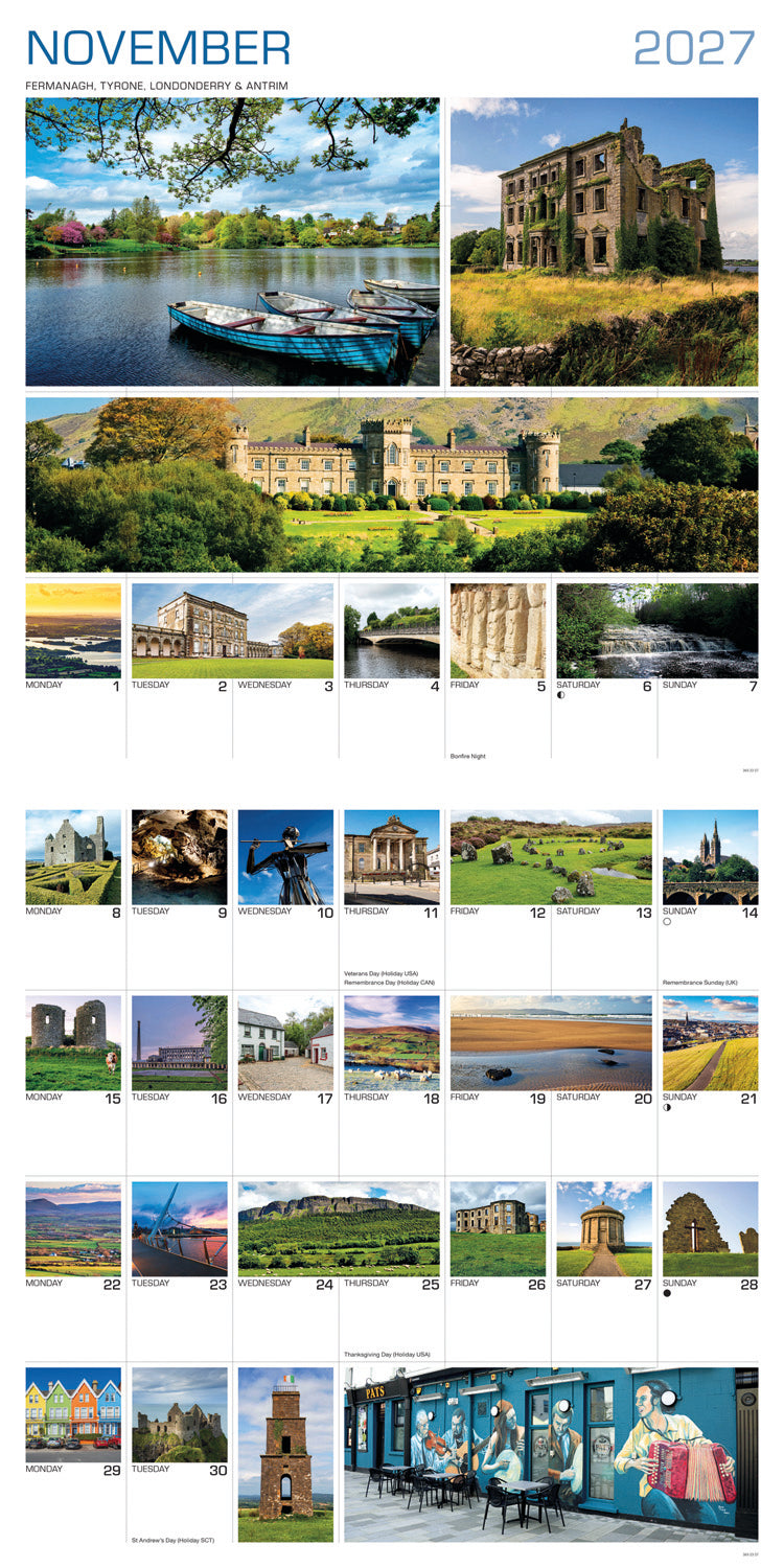 Around Ireland Wall Calendar 2027