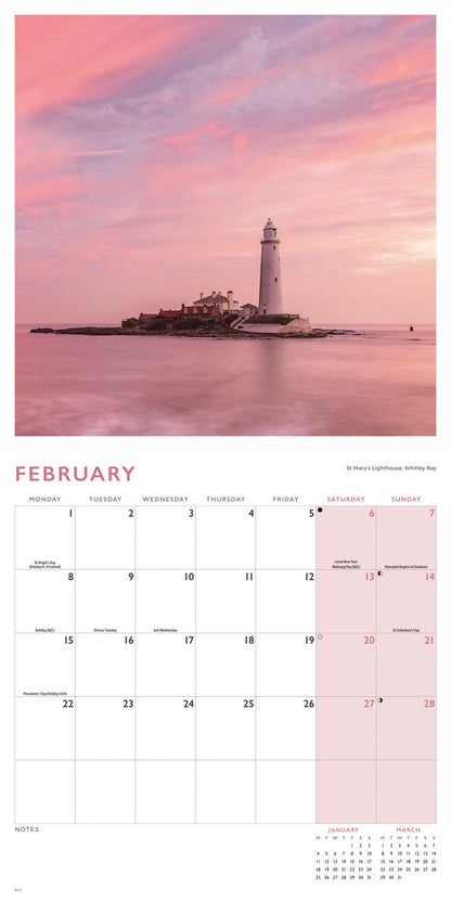 Northumberland Wall Calendar 2027