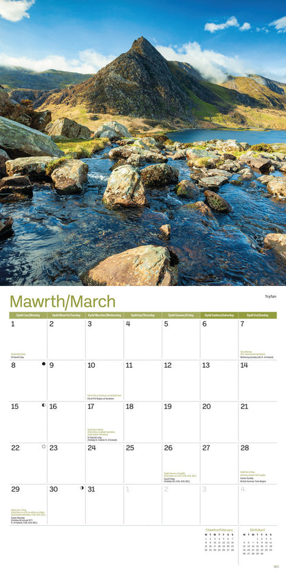 Wales Wall Calendar 2027